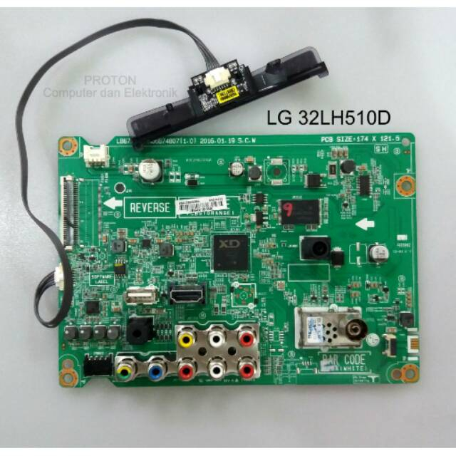 Mainboard LCD LED TV LG 32LH510 32LH510D 32LH510D-TA . LB67A . Matherboard PCB Mesin EAX66874807