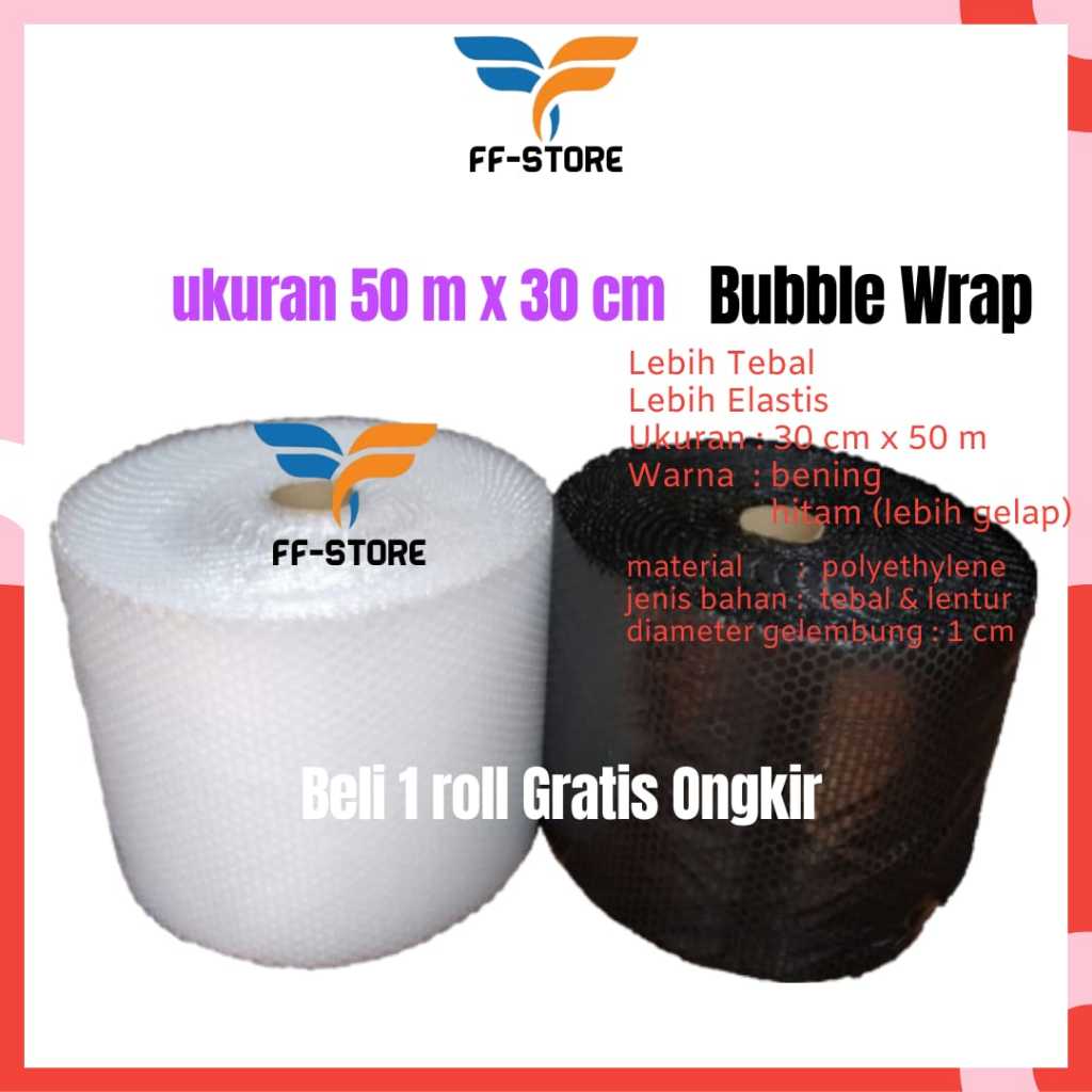 

[50Mx30Cm] Bubble Wrap 30cm x 50m Hitam / Bening Packing Online Shop Bandung Roll Buble Wrap Bubble Wrap Roll Bubble Warp Bable Warp Buble Warp Buble Warp Roll Plastik Buble Wrap Bubble Wrap Meteran Plastik Wrapping Barang Packing