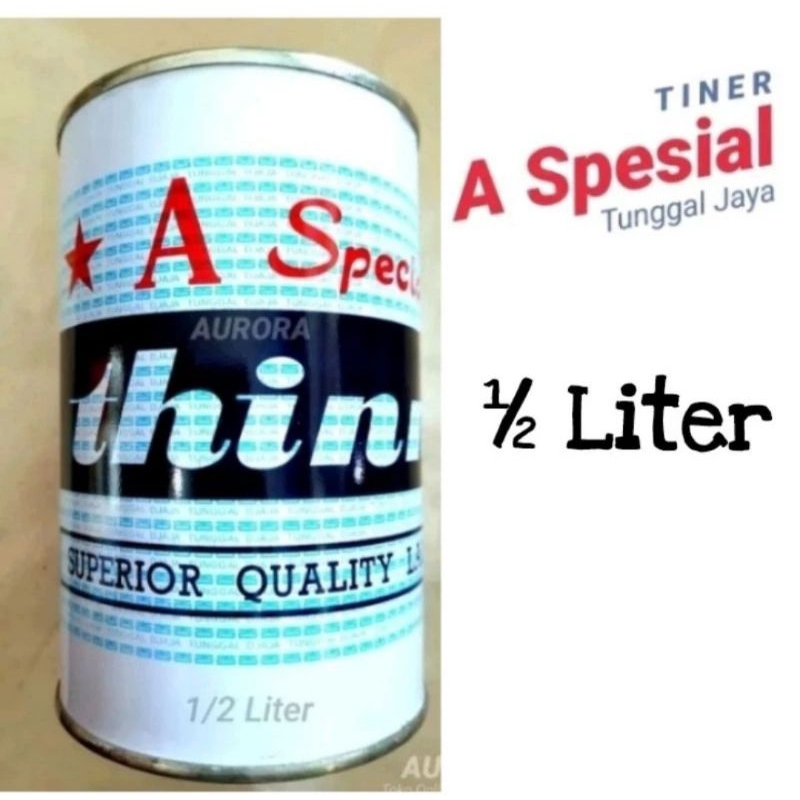 Thinner A Spesial 1/2 Liter Super High Gloss A Spesial HG Thiner Tiner Campuran Cat Kualitas Terjami