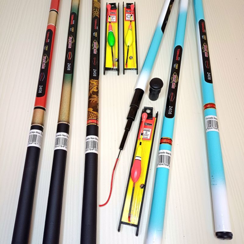 Joran Tegek Murah Orca Ros Pendek 1 Set Fishing Rod