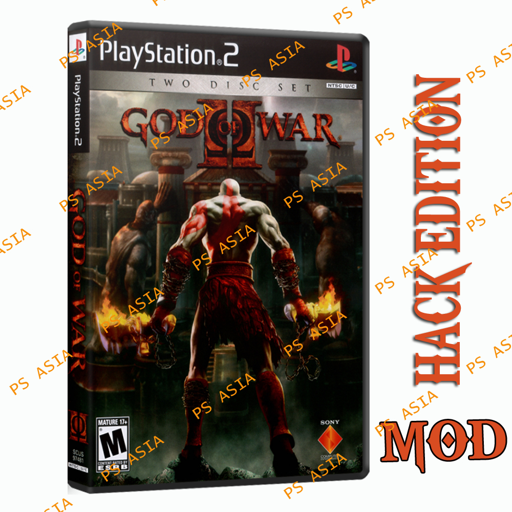 Kaset PS 2 God Of War ll MOD - God Of War 2 Hack Edition - Game Dewa perang Petualangan PS2