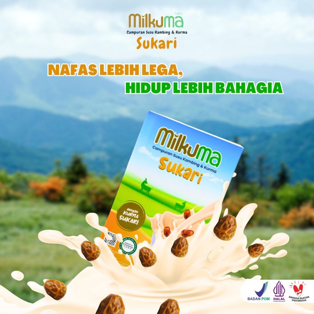 

MILKUMA Sukari Susu Kambing Etawa Bubuk Dengan Rasa Kurma Sukari Daun Kelor Daun Katuk