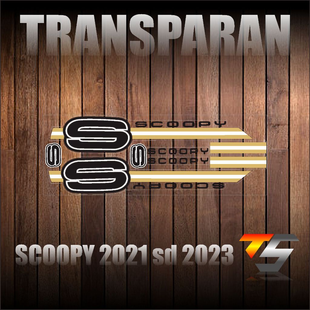 STICKER STRIPING LIS SCOOPY TRANSPARAN SIMPLE LIS 07 GOLD