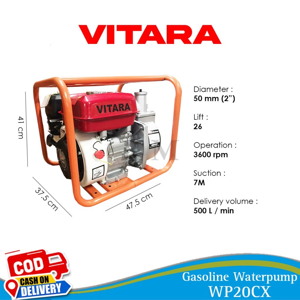 Mesin Pompa/Sedot Air Alkon Irigasi 2 inch Merk Vitara