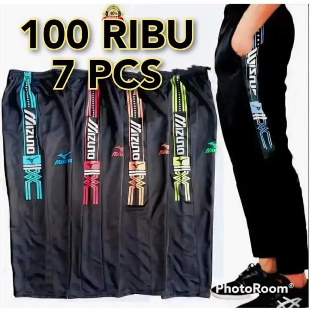 PAKET Usaha 100Rb 7pcs Celana TRAINING MIZUNO Panjang Sport Terlaris