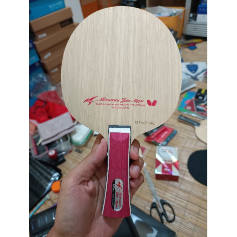 KAYU BET TENIS MEJA BUTTERFLY MIZUTANI JUN MAJOR ORIGINAL