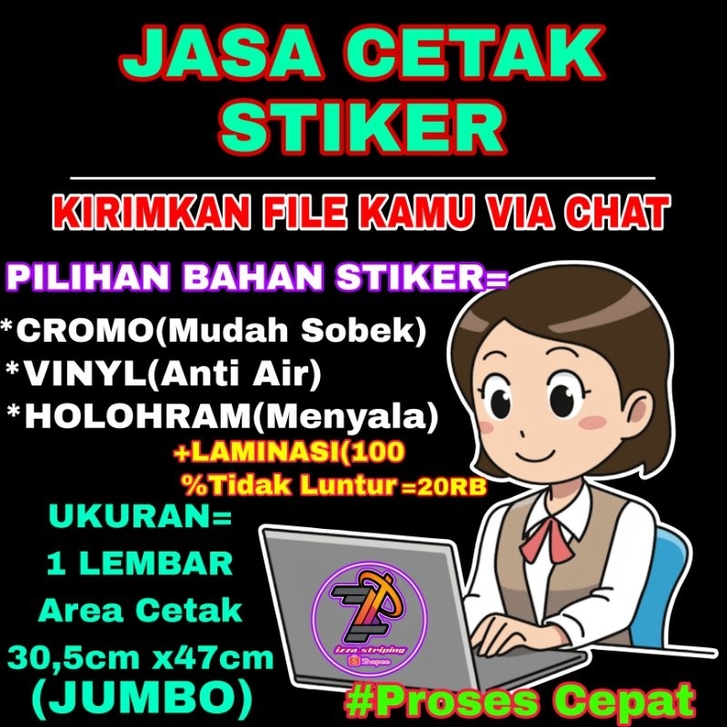 

JASA CETAK STIKER || JASA CETAK LOGO || JASA CETAK STIKER
