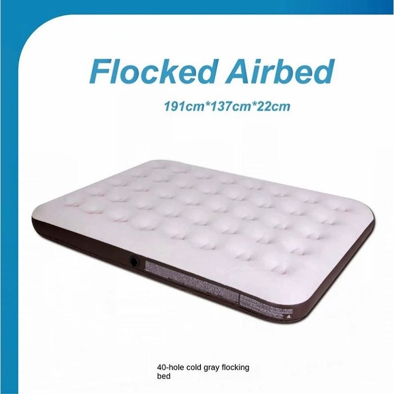 Kasur Matras Angin Lipat Camping Hicking Outdoor Airbed Inflatable Outdoor Waterproof Flocked 2 Oran