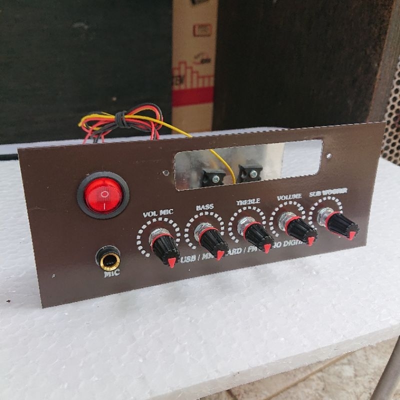 amplifier speaker aktif mono panel support mp3 player