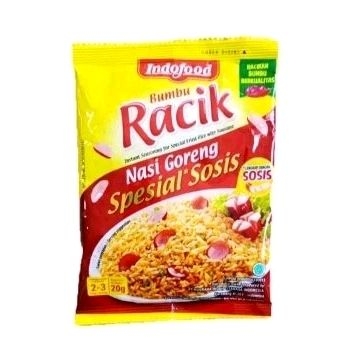 

1 Renceng (10Pcs) - Indofood Bumbu Racik Nasi Goreng Spesial Sosis 20g