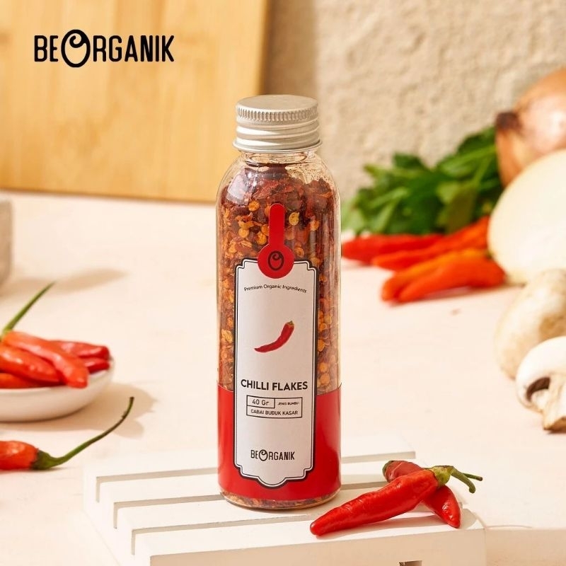 

Beorganik - Chili Flakes Cabai Cabe Bubuk Kasar 40gr