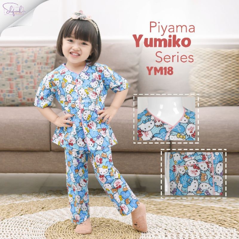 Piyama Anak Yumiko Baju Tidur Anak Katun Adem By Shofwah