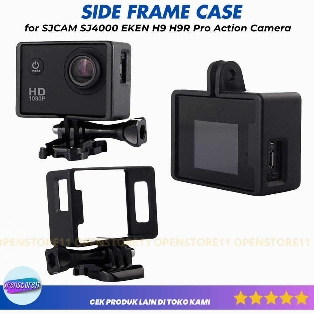 Casing Kamera Side Frame Case for SJCAM SJ4000 EKEN H9 H9R Pro