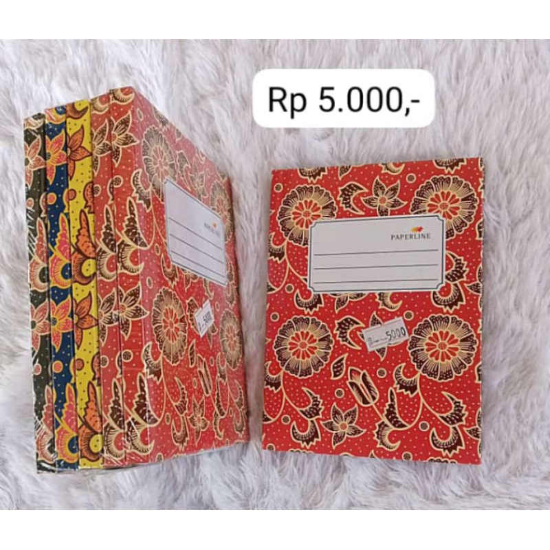 

Buku Hard Cover Oktavo A6 Paperline 100 Lembar