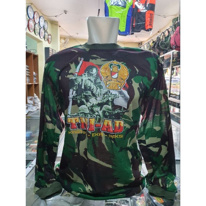 kaos tni loreng/kaos tni-ad/kaos tni panjang/kaos loreng panjang / kaos TNI lengan panjang loren