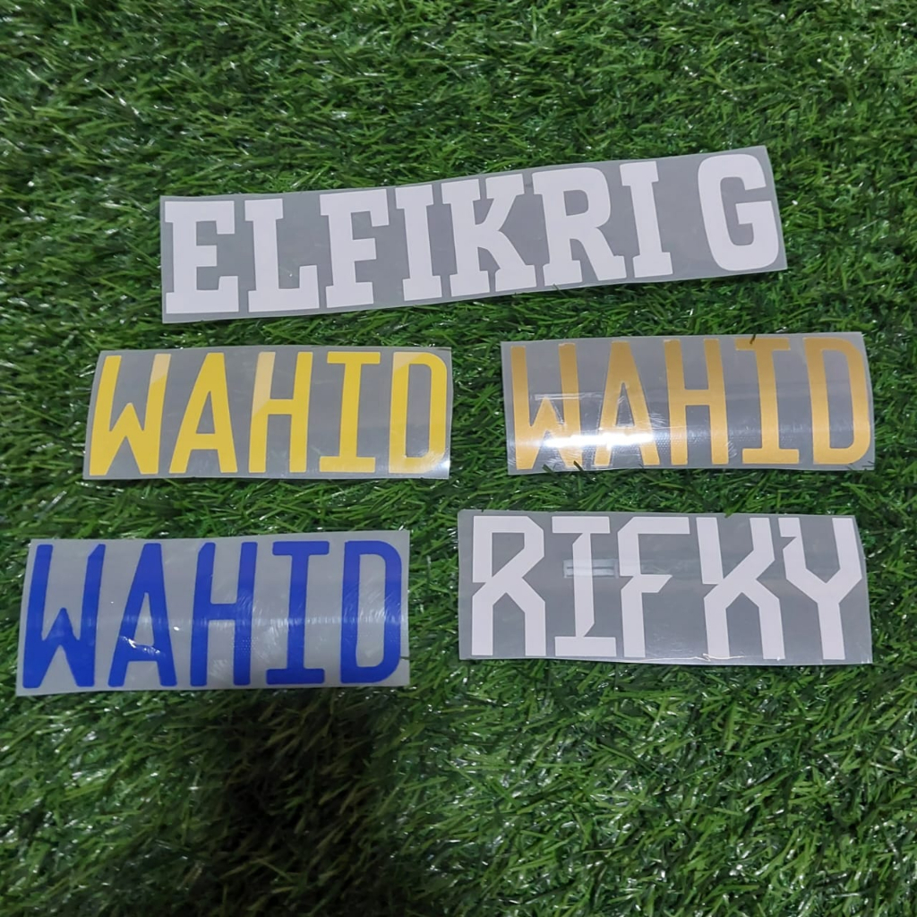 SABLON SETRIKA/DTF NAMA CUSTOM