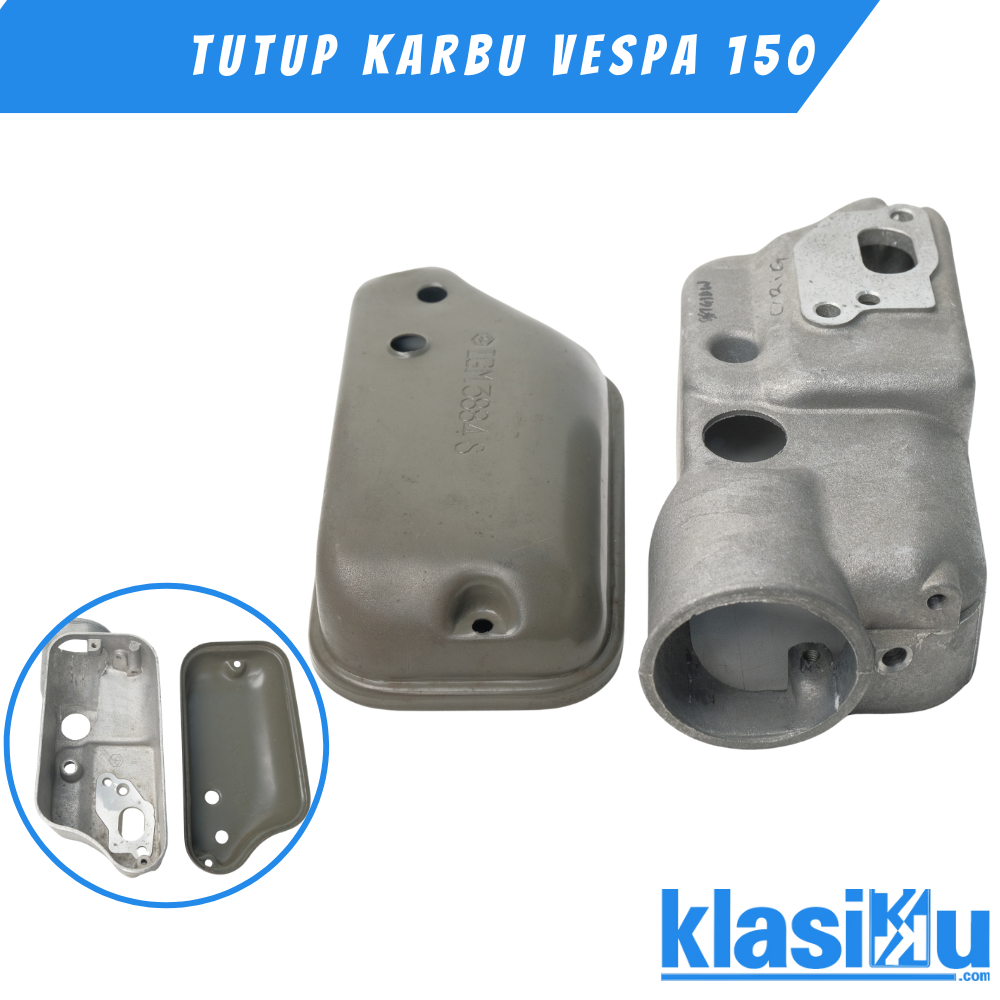 Cover Tutup Karburator Karbu Vespa150 Vespa 150 Super Sprit Px Original Nos