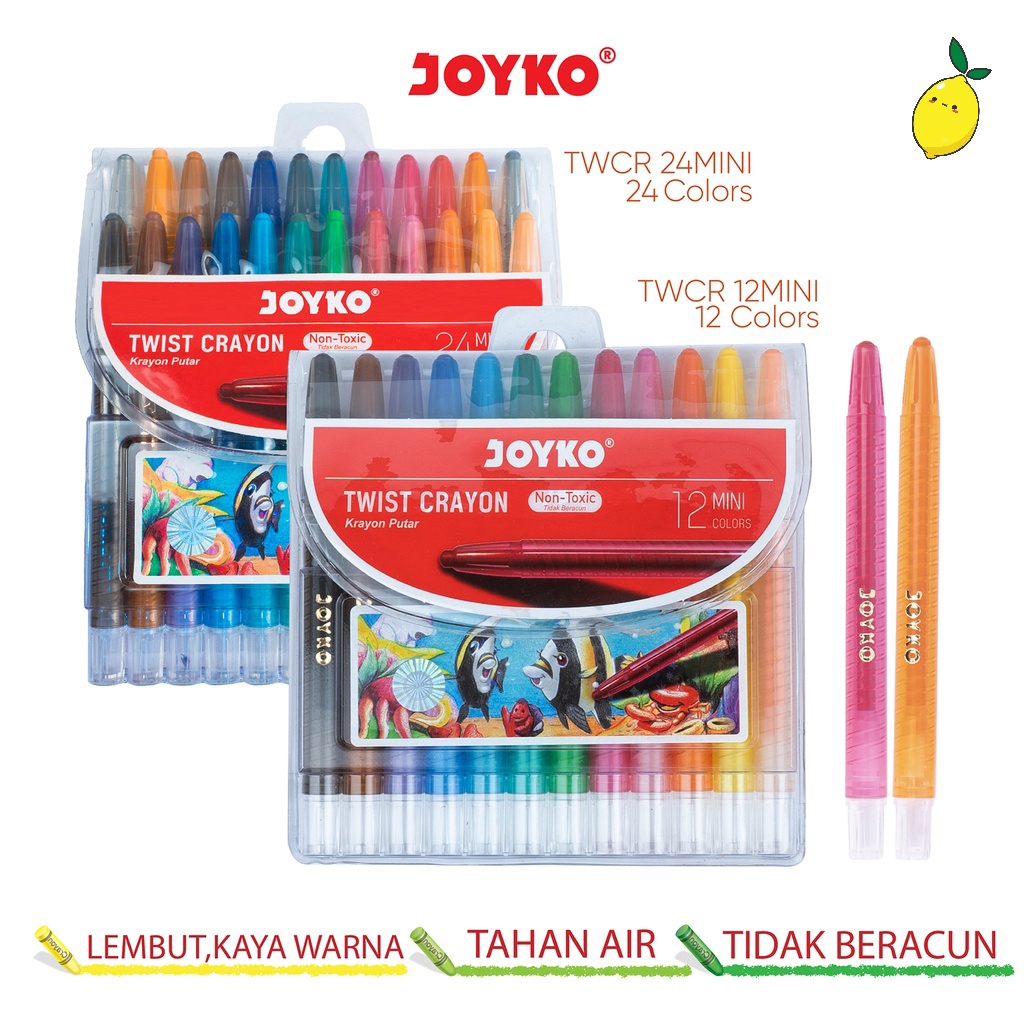 

Krayon Putar Mini / Twist Crayon Joyko TWCR