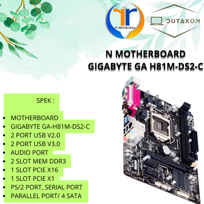 N MOTHERBOARD GIGABYTE GA H81M-DS2-C