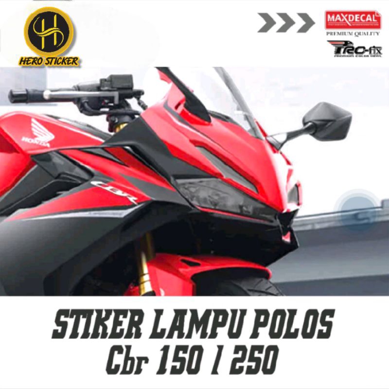 stiker lampu transparan cbr 150cc 250cc sticker lampu transparan cbr 150 250cc