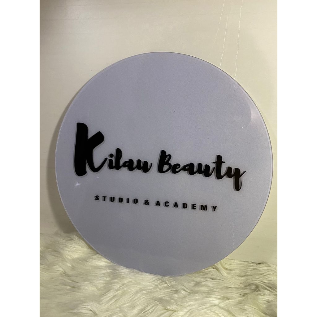 custom full akrilik 2 warna ukuran 50x50cm