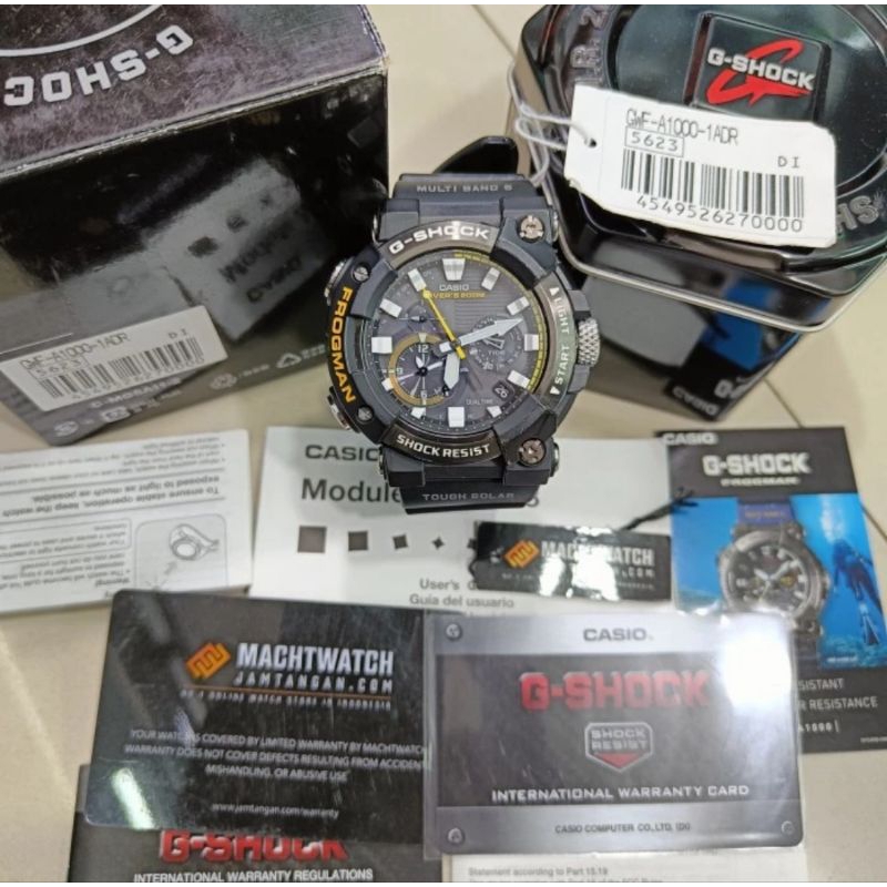 Casio G-Shock frogman GWF A1000 1adr original fullset cukup mulus bagus