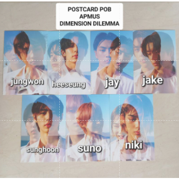 ENHYPEN POB BENEFIT POSTCARD PC ALBUM DILEMMA APPMUS