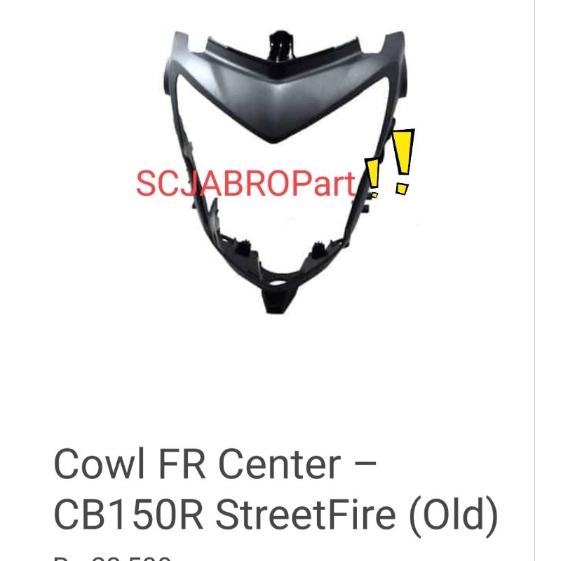 COWL FR CENTER HONDA CB 150R OLD..61301 K15 900..ORI AHM ITEM DELETED