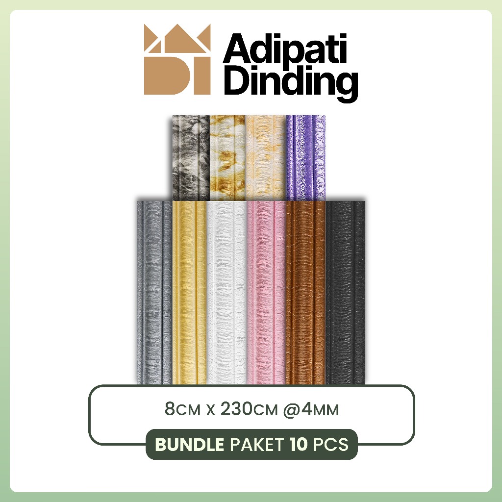 Paket 10 PCS  Wallpaper Border Sticker  3D Foam Dinding / Wall Border Foam 3D / List Border Foam 3D 