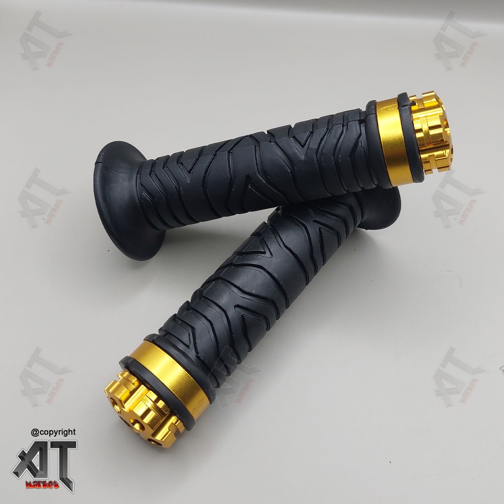 FULLSET HANDGRIP MODEL GRIP HONDA SET STICKER + JALU STANG CHROME UNIVERSAL HANDFAT SARUNG GAS ORIGI