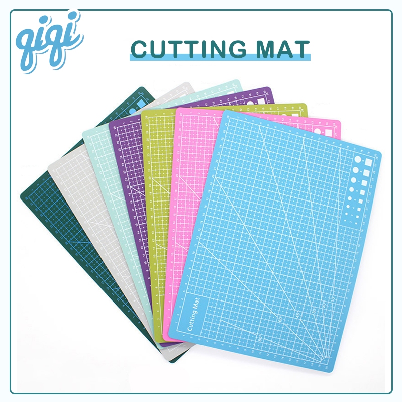 

PVC Cutting Mat A3 A4 Dua Sisi Alat DIY/Alas Potong Ukuran A3 /A4 PVC Cutting Mat Cutting Pad Board Alat DIY Double Size - Qiqi Treasure