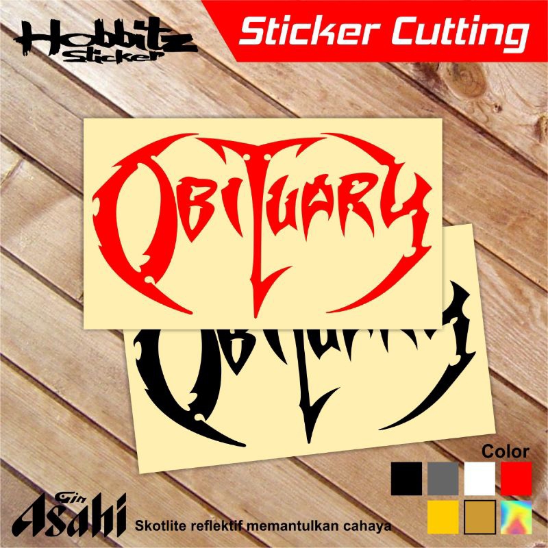 

STICKER OBITUARY MUSIC GRUP BAND