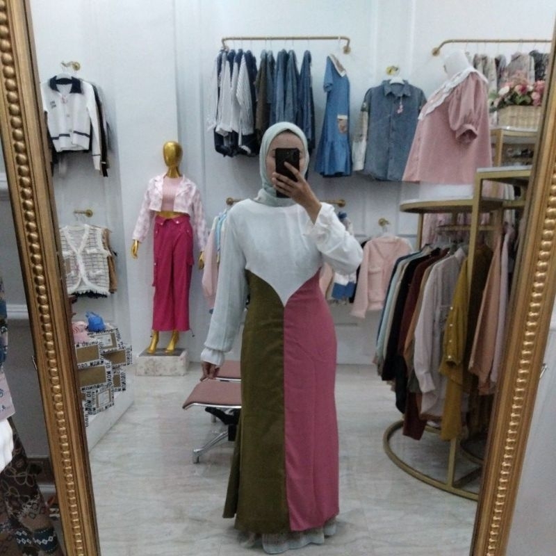 gamis 35 ribu SCREEN SHOT yang ada di live