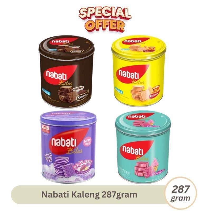 

NABATI WAFER KALENG 287gr