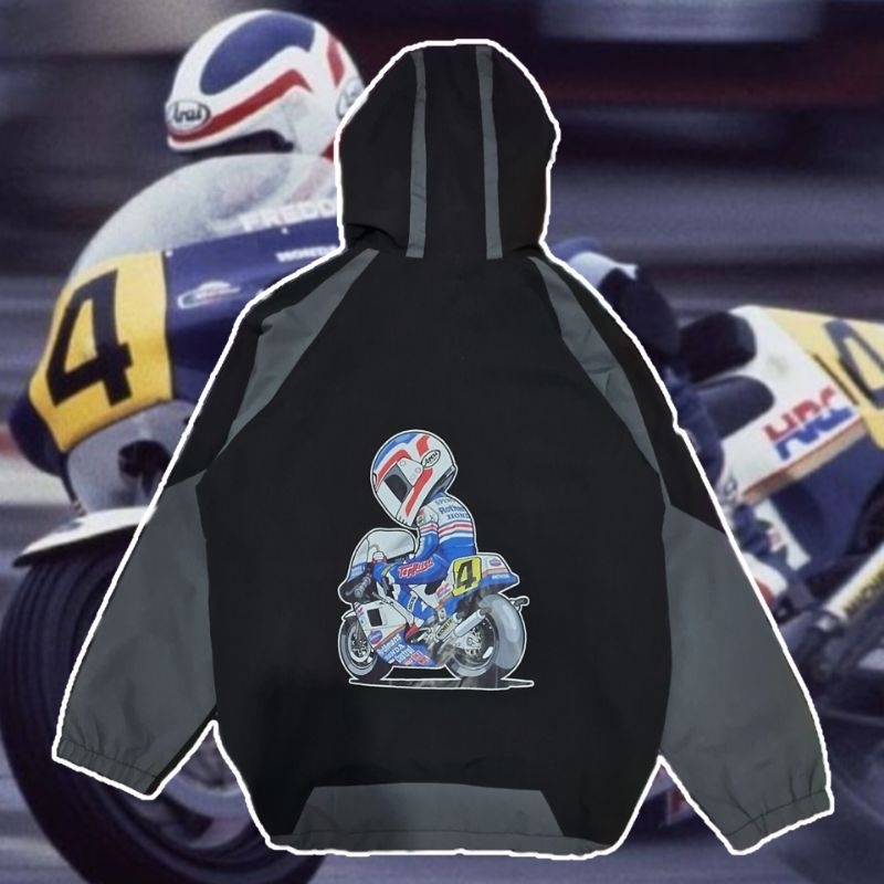 jaket racing arai helmet