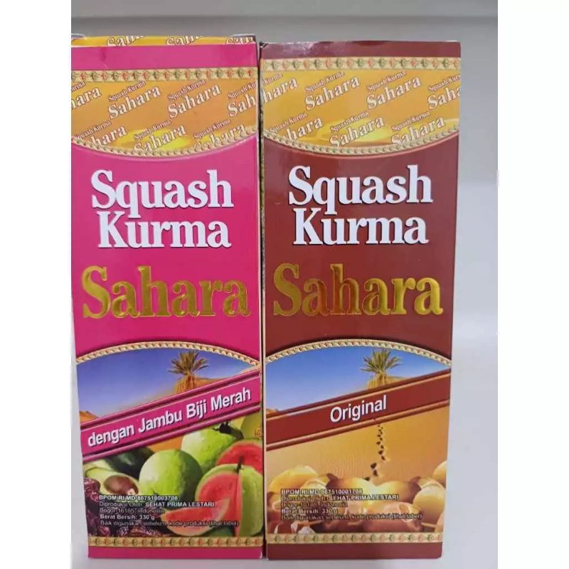Sari Kurma Sahara Original dan Sari Kurma Sahara Jambu Biji (330g)