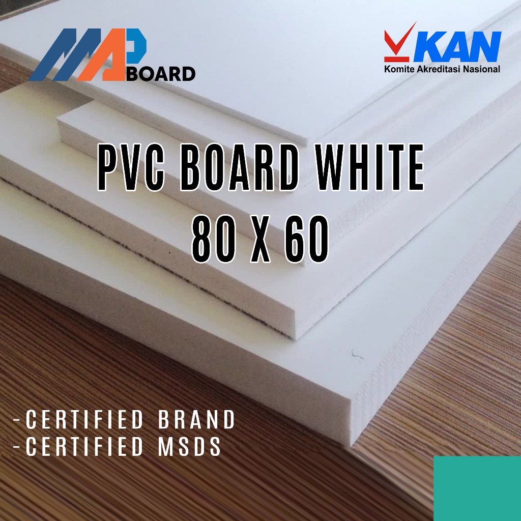 Potongan PVC Board / PVC Foam Board Ukuran 80 X 60