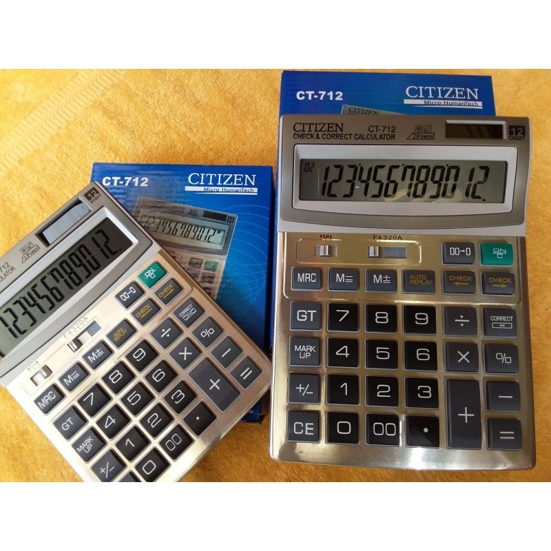 

KALKULATOR CITIZEN CT 712 / 12 DIGIT CHECK CORRECT
