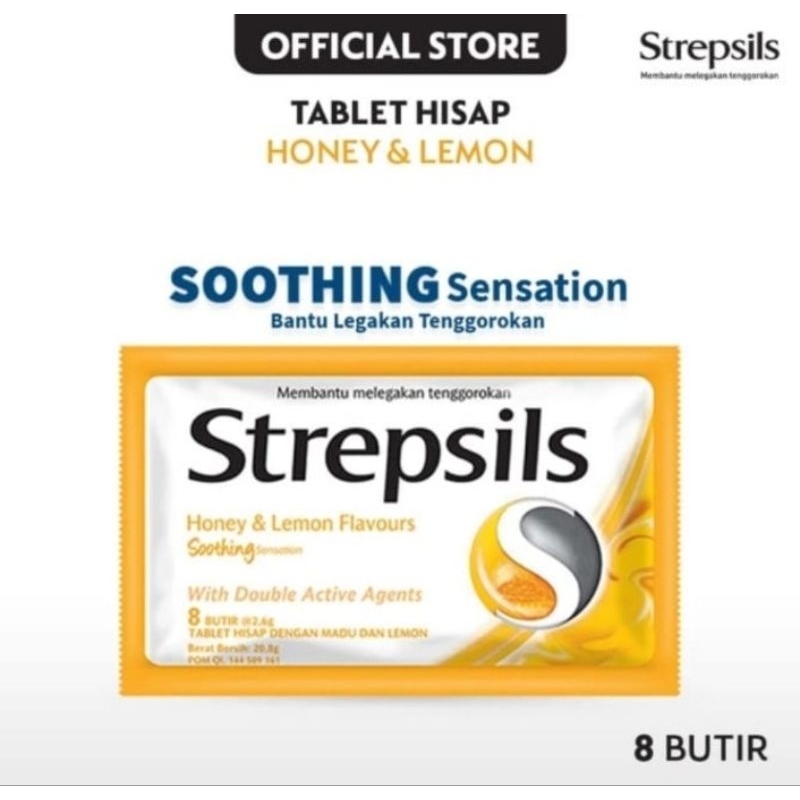 

Strepsils Honey & Lemon Flavour Strip 8 Butir