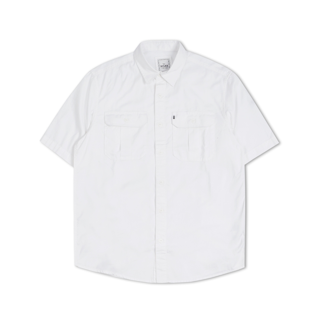 Kemeja MGEE Original - Kemeja Outdoor Lengan Pendek Original MGEE Trevor CKPR 009 White