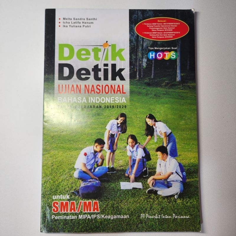 

Preloved buku bekas Buku Detik detik ujian nasional UN SMA 2019/2020 2019 2020 Penerbit Intan Pariwara
