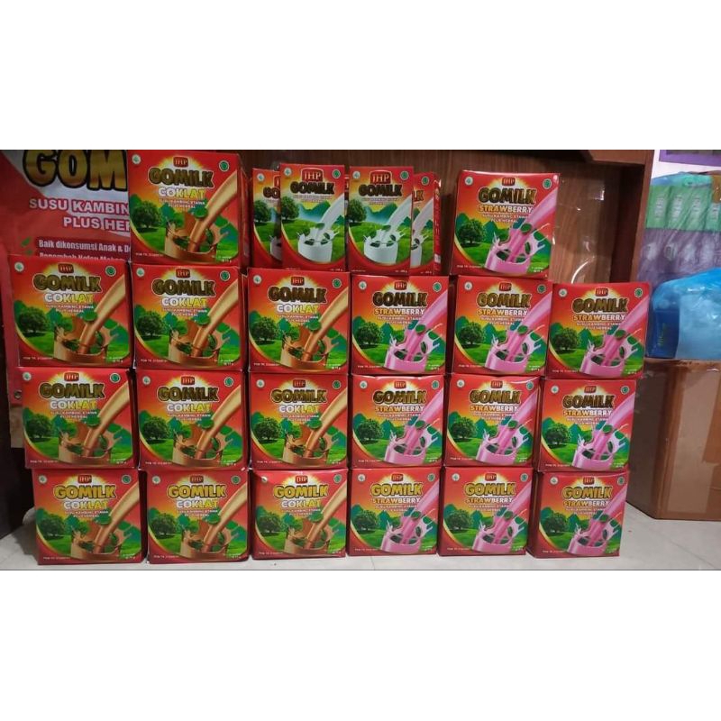 

Gomilk renceng isi 4renceng tiap box