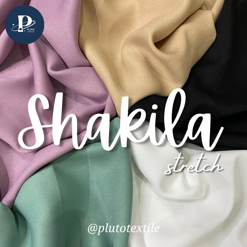 KAIN SAMIRA STRETCH SHAKILA STRETCH PREMIUM TERMURAH BAHAN GAMIS MUKENA