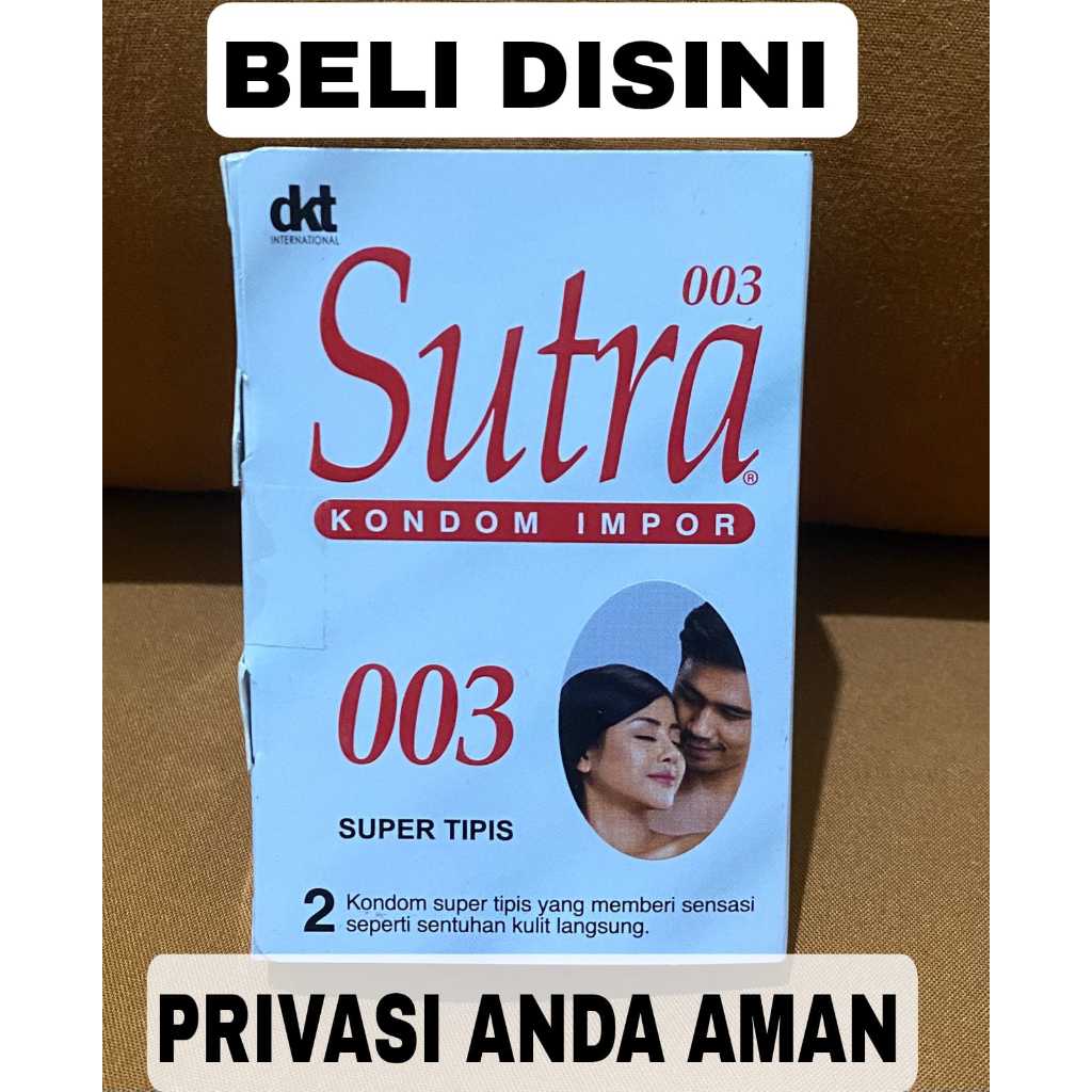 KONDOM SUTRA 003 PREMIUM LEBIH TIPIS ISI 2 PCS II KONDOM ORIGINAL II KONDOM SUTRA PREMIUM