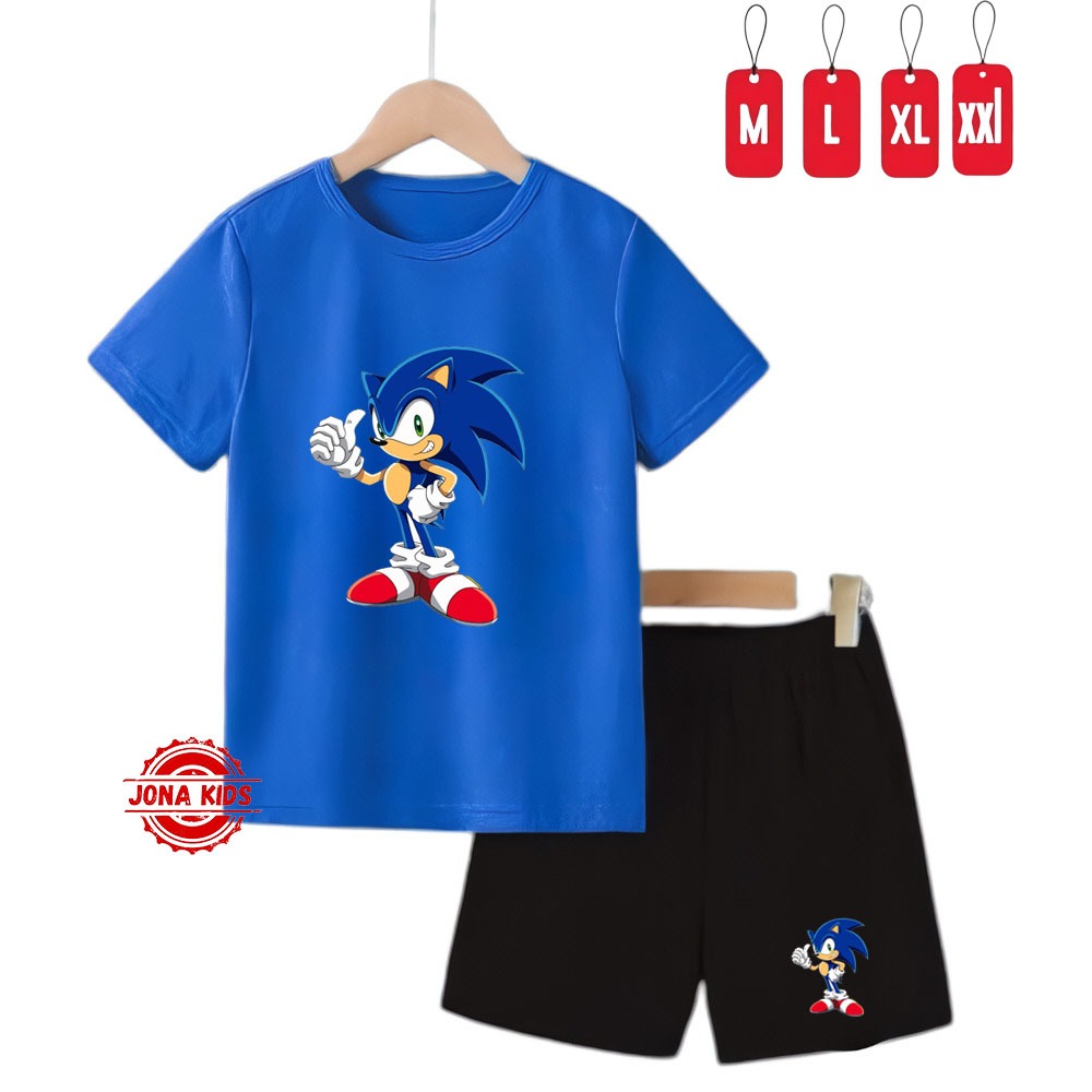 Stelan Anak Sonic / Baju Anak -Anak / Set Anak