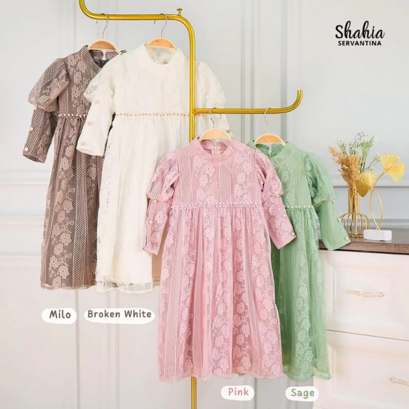 Gamis Brokat Anak Shahia Servantina