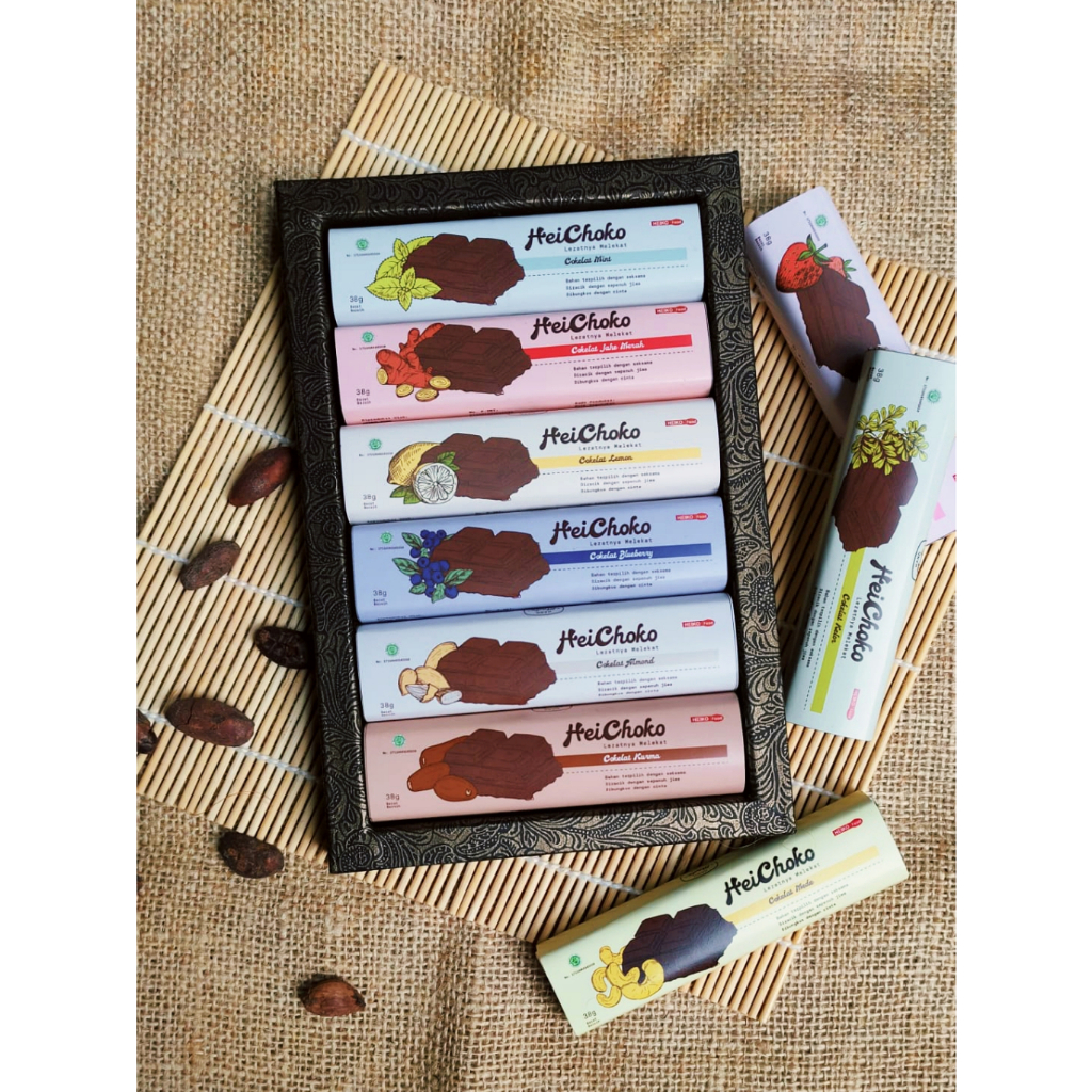 

Heichoko Coklat Bar Batang Set Box Frame