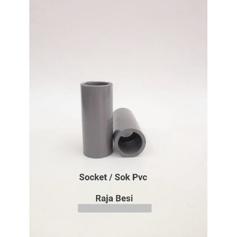 Sok Pvc 1/2" Rucika AW Socket Sambungan Lurus