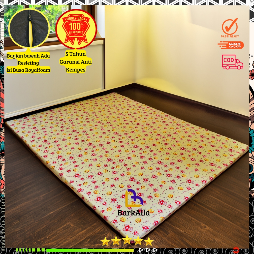 Kasur Busa Tebal ROYAL Lipat Tebal Motif Karakter karpet import