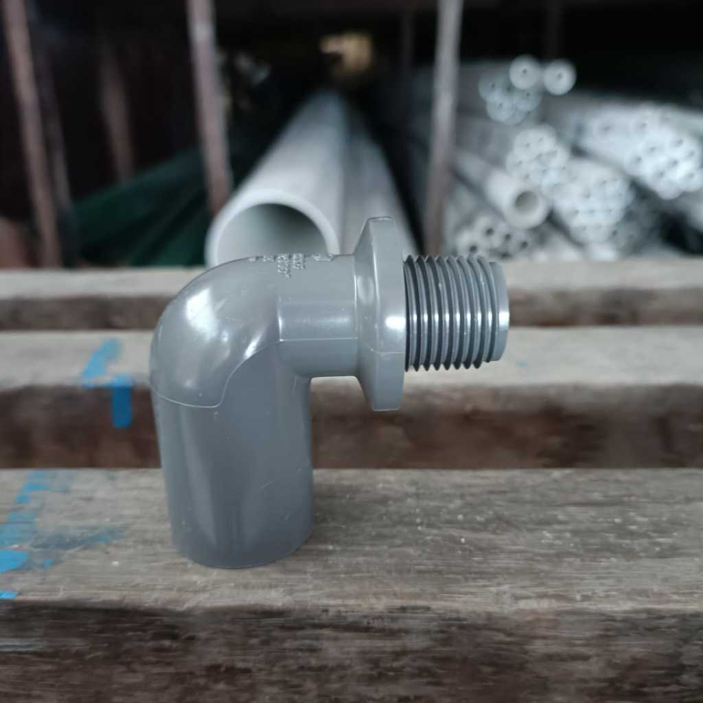 Elbow Drat Luar 1/2", 3/4" atau 1" Inch AW / Valve Elbow / Knee Drat Luar PVC
